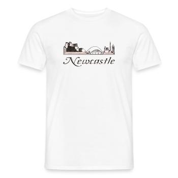 Newcastle - Männer T-Shirt - Weiß - Vorne - AI Model Male 178 dark (178cm)