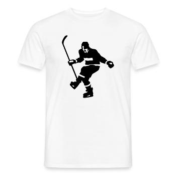 hockey goal - Men's T-Shirt - white - Front - AI Model Male 178 dark (178cm)