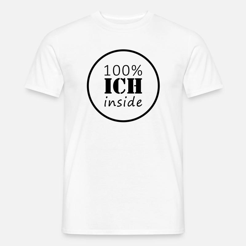 100% ich inside | Kreis - Männer T-Shirt - Weiß