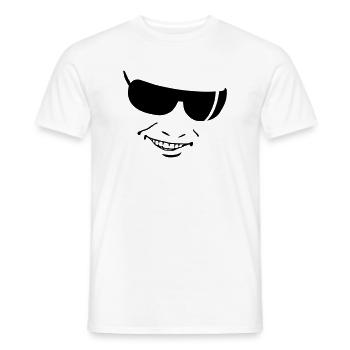 smile - Männer T-Shirt - Weiß - Vorne - AI Model Male 178 dark (178cm)