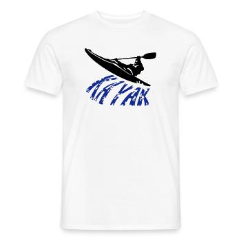 kayak - T-shirt homme - blanc - Devant - AI Model Male 178 dark (178cm)