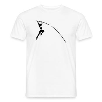Stabhochsprung - Männer T-Shirt - Weiß - Vorne - AI Model Male 178 dark (178cm)
