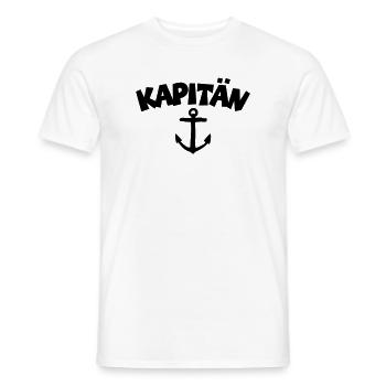 Capitaine ancre (FR) - T-shirt homme - blanc - Devant - AI Model Male 178 dark (178cm)