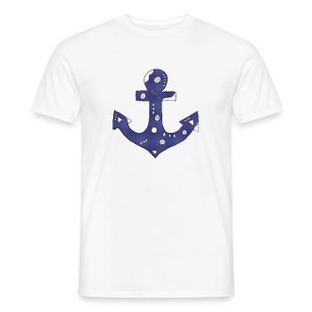 Anker - Männer T-Shirt - Weiß - Vorne - AI Model Male 178 dark (178cm)