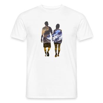 Les montagnes - T-shirt homme - blanc - Devant - AI Model Male 178 dark (178cm)