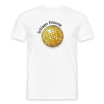 Schlager Prinzessin Schlagermusik Schlagerstar - Männer T-Shirt - Weiß - Vorne - AI Model Male 178 dark (178cm)