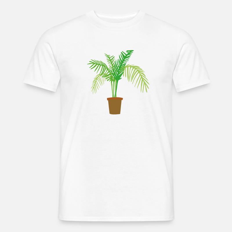 palm tree - Männer T-Shirt - Weiß
