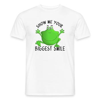 Lach doch mal - Frosch - Männer T-Shirt - Weiß - Vorne - AI Model Male 178 dark (178cm)