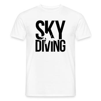 Parachutisme parachutisme - T-shirt homme - blanc - Devant - AI Model Male 178 dark (178cm)