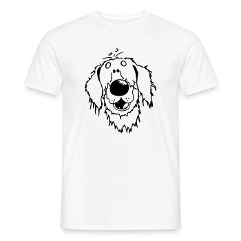 Hovawart - Hovi - Hund - Männer T-Shirt - Weiß - Vorne - AI Model Male 178 dark (178cm)