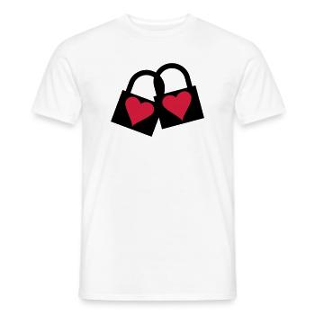 Love Lock - Men's T-Shirt - white - Front - AI Model Male 178 dark (178cm)