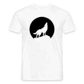 Loup déguisé - T-shirt homme - blanc - Devant - AI Model Male 178 dark (178cm)