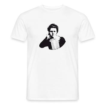 Marie Curie - Men's T-Shirt - white - Front - AI Model Male 178 dark (178cm)
