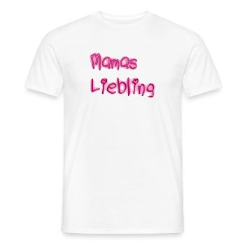 Mamas Liebling - Männer T-Shirt - Weiß - Vorne - AI Model Male 178 dark (178cm)