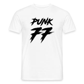 Punk - T-shirt homme - blanc - Devant - AI Model Male 178 dark (178cm)