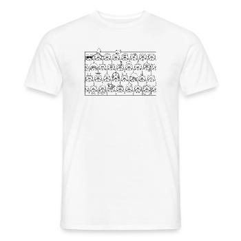Funny Cats - Lustige Katzen - Männer T-Shirt - Weiß - Vorne - AI Model Male 178 dark (178cm)