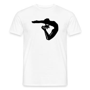 gymnastics girl - T-shirt homme - blanc - Devant - AI Model Male 178 dark (178cm)