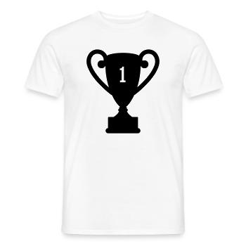 trophy Trophäe preis - Männer T-Shirt - Weiß - Vorne - AI Model Male 178 dark (178cm)
