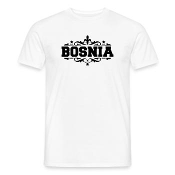 Bosnia Herzegovina Bosnien - Männer T-Shirt - Weiß - Vorne - AI Model Male 178 dark (178cm)