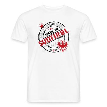 Made in Südtirol - Männer T-Shirt - Weiß - Vorne - AI Model Male 178 dark (178cm)