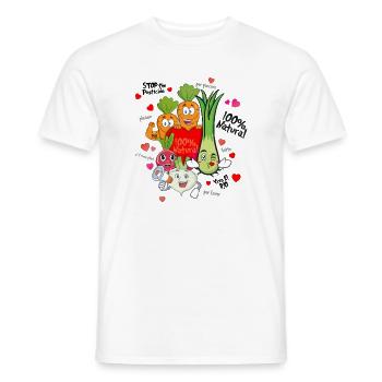 Legumes - T-shirt homme - blanc - Devant - AI Model Male 178 dark (178cm)