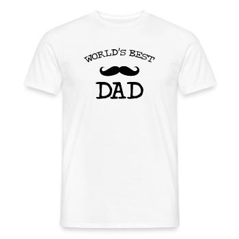 World's Best Dad - Männer T-Shirt - Weiß - Vorne - AI Model Male 178 dark (178cm)
