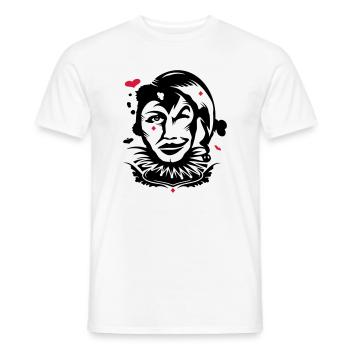 Le Joker - Carte-a-jouer - T-shirt homme - blanc - Devant - AI Model Male 178 dark (178cm)