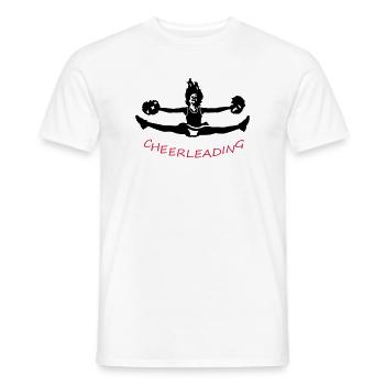 cheerleading - T-shirt homme - blanc - Devant - AI Model Male 178 dark (178cm)