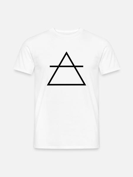 Alchimie-Symbol-Monochrom-Alchemie der Luft - Männer T-Shirt - Weiß