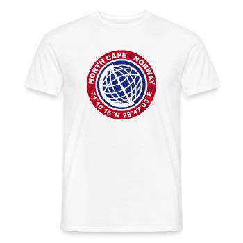 NORTH CAPE NORVÈGE - T-shirt homme - blanc - Devant - AI Model Male 178 dark (178cm)