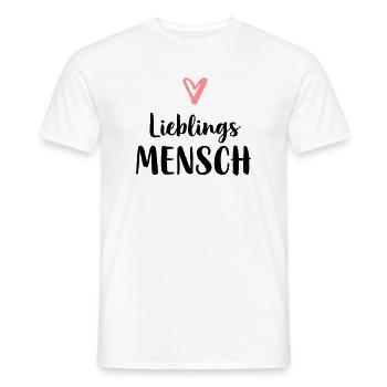 Lieblings Mensch Herz Geschenk Vatertag Geburtstag - Männer T-Shirt - Weiß - Vorne - AI Model Male 178 dark (178cm)