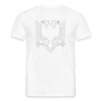albanie Vektorgrafik - Männer T-Shirt - Weiß - Vorne - AI Model Male 178 dark (178cm)