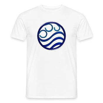 water - Men's T-Shirt - white - Front - AI Model Male 178 dark (178cm)