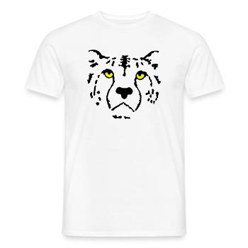 cheetah - Men's T-Shirt - white - Front - AI Model Male 178 dark (178cm)