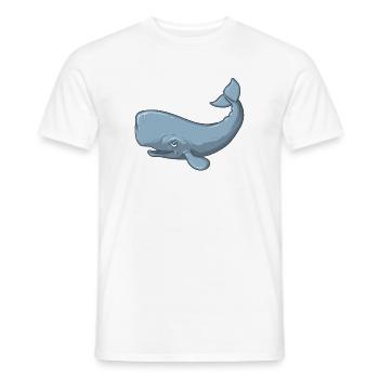 Sperm Whale - T-shirt homme - blanc - Devant - AI Model Male 178 dark (178cm)