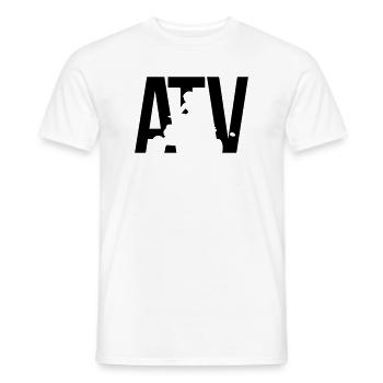 ATV - Männer T-Shirt - Weiß - Vorne - AI Model Male 178 dark (178cm)