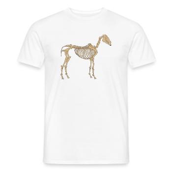 Paleolithic Skeleton Horse - Men's T-Shirt - white - Front - AI Model Male 178 dark (178cm)