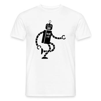 robot - Camiseta hombre - blanco - delante - AI Model Male 178 dark (178cm)