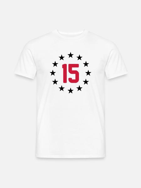 15 ans - T-shirt homme - blanc