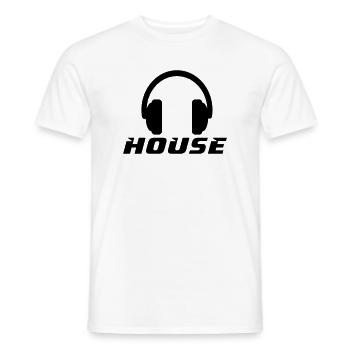 House - Männer T-Shirt - Weiß - Vorne - AI Model Male 178 dark (178cm)