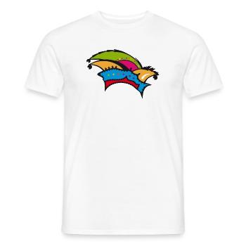 Eine Narrenkappe für den Karneval - Männer T-Shirt - Weiß - Vorne - AI Model Male 178 dark (178cm)