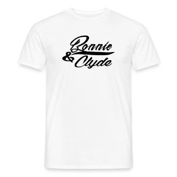 bonnie und clyde - Männer T-Shirt - Weiß - Vorne - AI Model Male 178 dark (178cm)