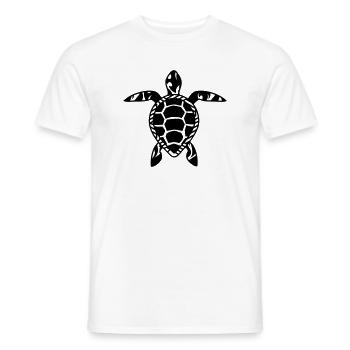 A sea turtle - Men's T-Shirt - white - Front - AI Model Male 178 dark (178cm)