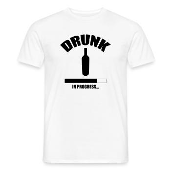 Drunk in progress... - T-shirt homme - blanc - Devant - AI Model Male 178 dark (178cm)