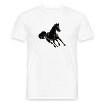 Horse - Men's T-Shirt - white - Front - AI Model Male 178 dark (178cm)