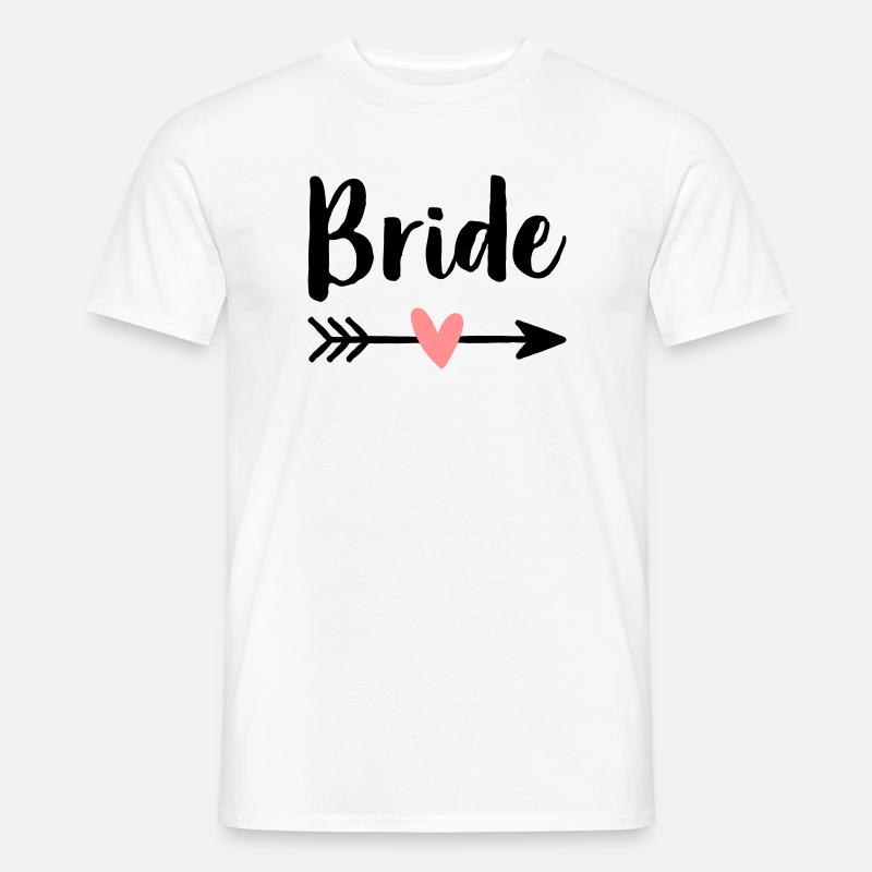 Bride Amor Pfeil Junggesellenabschied Geschenk - Männer T-Shirt - Weiß