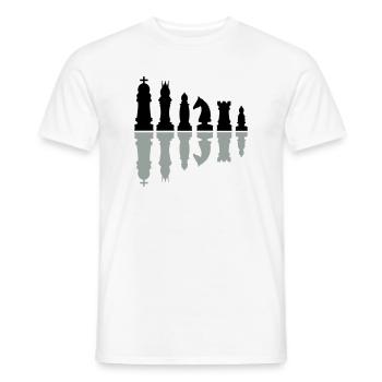 schach sport schachfiguren - Männer T-Shirt - Weiß - Vorne - AI Model Male 178 dark (178cm)