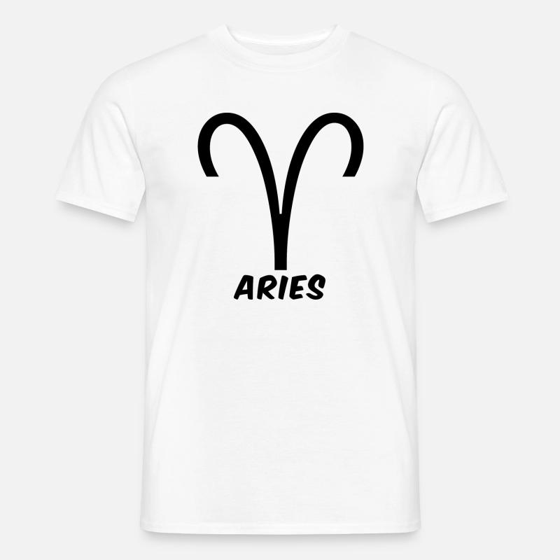 Widder Sternzeichen Widder Widder Horoskop - Männer T-Shirt - Weiß