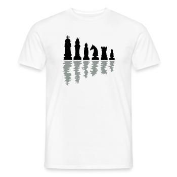 schach schachfiguren - Männer T-Shirt - Weiß - Vorne - AI Model Male 178 dark (178cm)