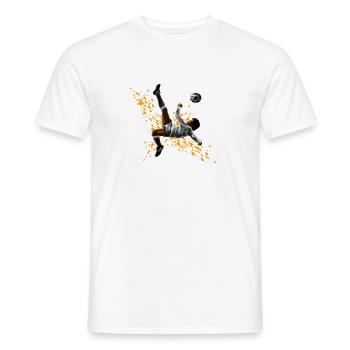 football - T-shirt homme - blanc - Devant - AI Model Male 178 dark (178cm)